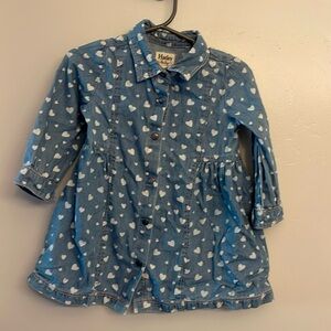 Hatley Denim heart dress 12-18m